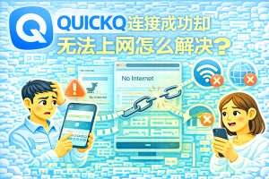 QuickQ电脑版显示已连接却无法使用？流量转发解析？